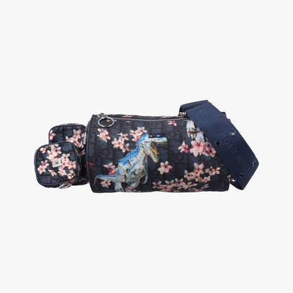 Christian Diorchristian Dior Solayama Robot Dinosaur Black And Multicolor Nylon