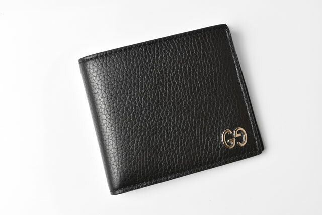 Gucci Wallet Gucci Wallet Fold Wallet 473916 Dorian Black Calf Leather Never