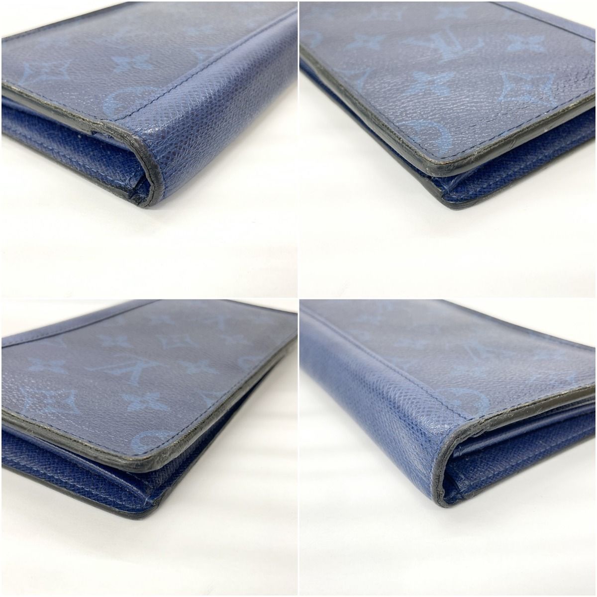 Louis Vuitton Taigarama Portefeuille Brother Bifold Long Wallet M30297 Navy