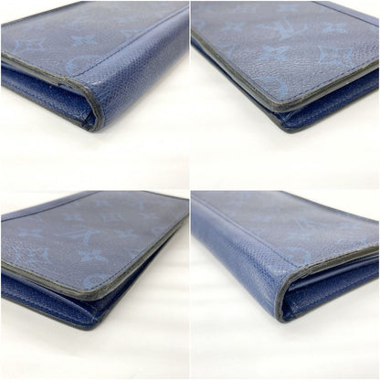 Louis Vuitton Taigarama Portefeuille Brother Bifold Long Wallet M30297 Navy