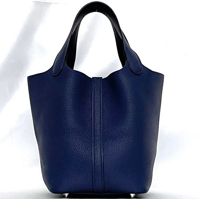 Hermes Handbag Picotin Lock PM Navy Blue Nuit Excellent Condition