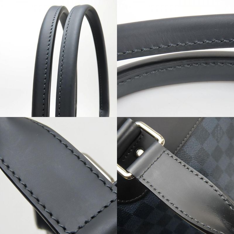 Louis Vuitton Tote Cabas Voyage N41397 Damier Cobalt Canvas Navy Silver