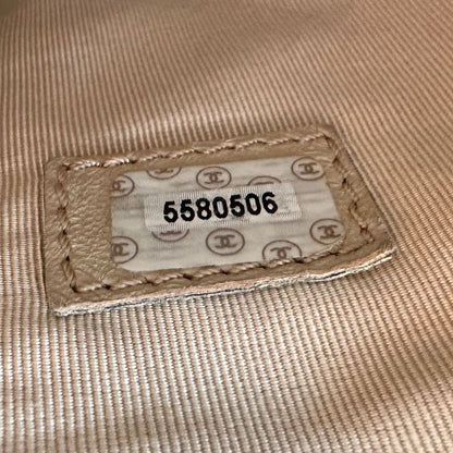 Chanel Logo Leather Women's Shoulder Bag