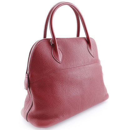Hermes Bolide 31 Taurillon Clemence Rouge Garance Red/silver Hardware □Q Ladies