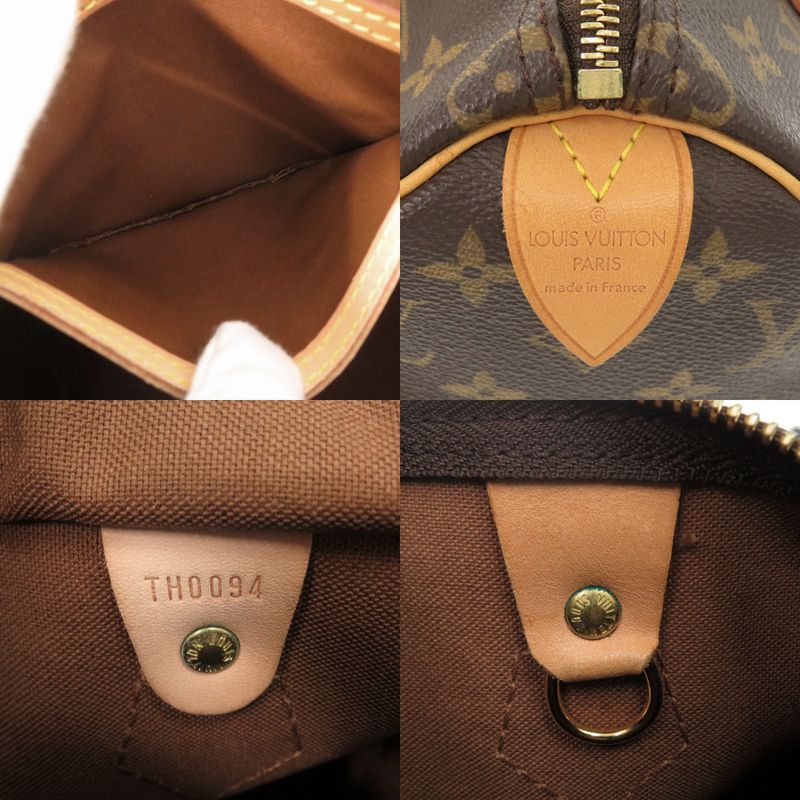 Louis Vuitton Speedy 25 Monogram M41528 Brown Handbag LV 1319 Louis Vuitton