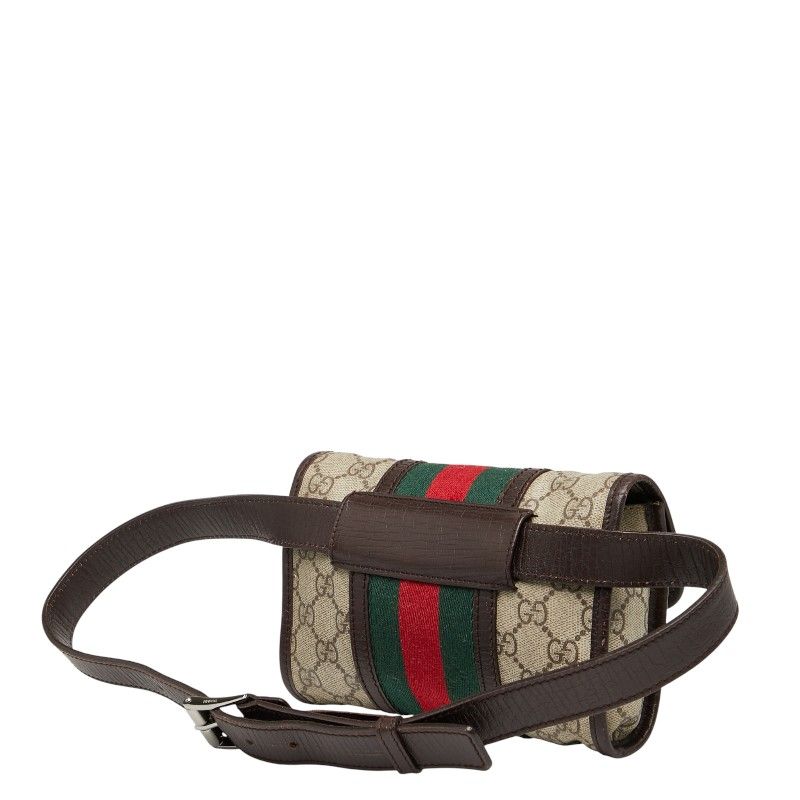 Gucci Sherry Line GG Supreme Body Bag Waist Bag 152597 Beige Multicolor PVC