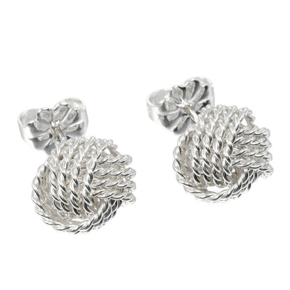 Tiffany & Co Somerset Twisted Knot 925 Silver Ladies 2.75g Earrings