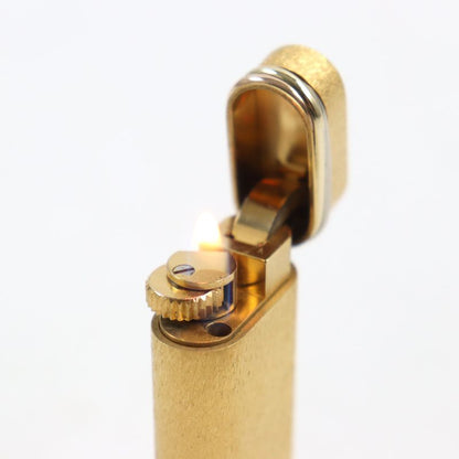 Cartier Trinity Oval Roller Lighter Gold Swiss Made Confirmed Ignition Men's