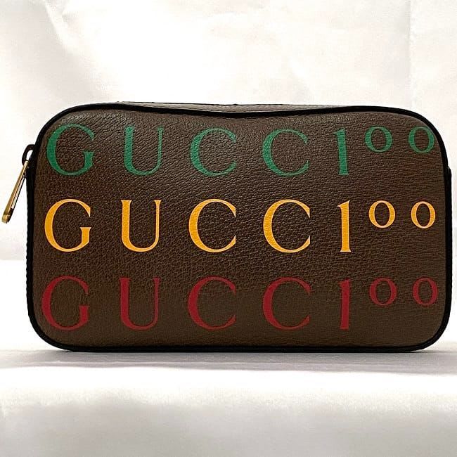 Gucci Body Bag Brown 100 th Anniversary