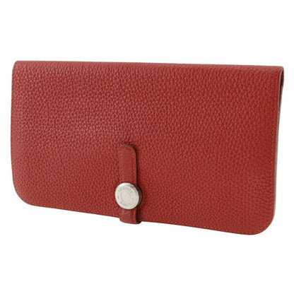 Hermes Dogon Long Togo Red □R Ladies Long Wallet