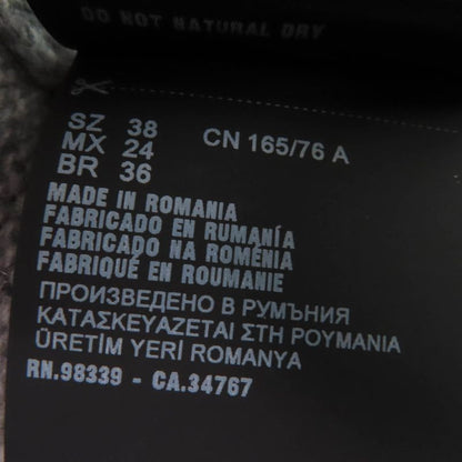 Prada 2021 P24m2h Virgin Wool Cashmere Blend Logo Design Long Sleeve Knit Top