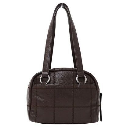 Chanel Bag Choco Bar Ladies Branded Handbag Shoulder Bag Caviar Skin Brown