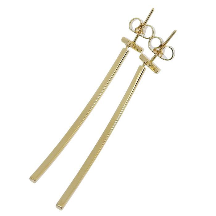 Tiffany & Co T-wire Bar Earrings 18K Yellow Gold 750 Yellow Gold Earring