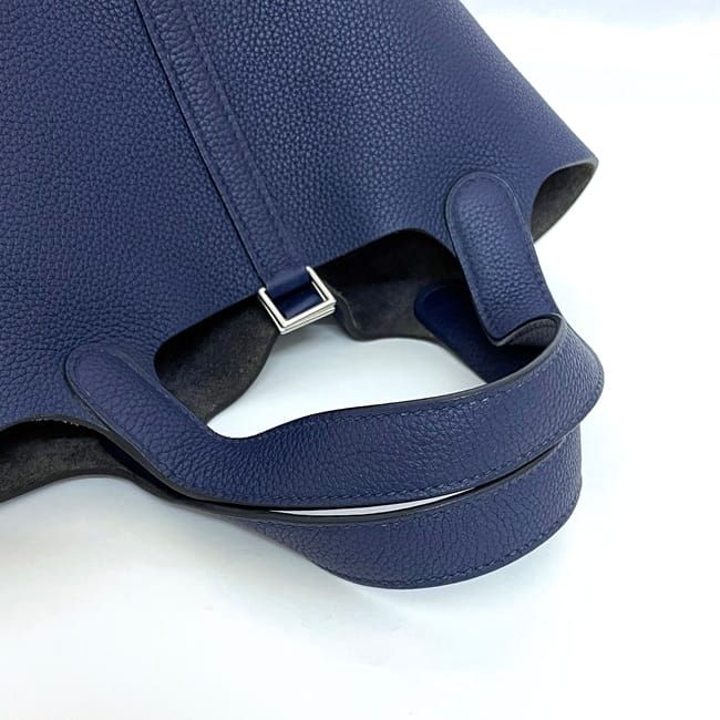 Hermes Handbag Picotin Lock PM Navy Blue Nuit Excellent Condition