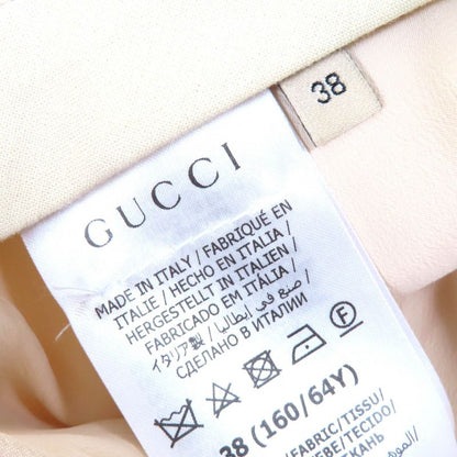 Gucci 22AW 675606 Bermuda Pants Mohair Wool Hem Belt Design Shorts Pink Beige