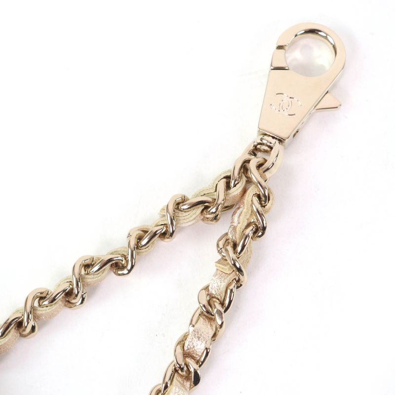 CHANEL Matelasse Leather Coin Case Airpods Pro Case 2024 Ears Gift Gold With