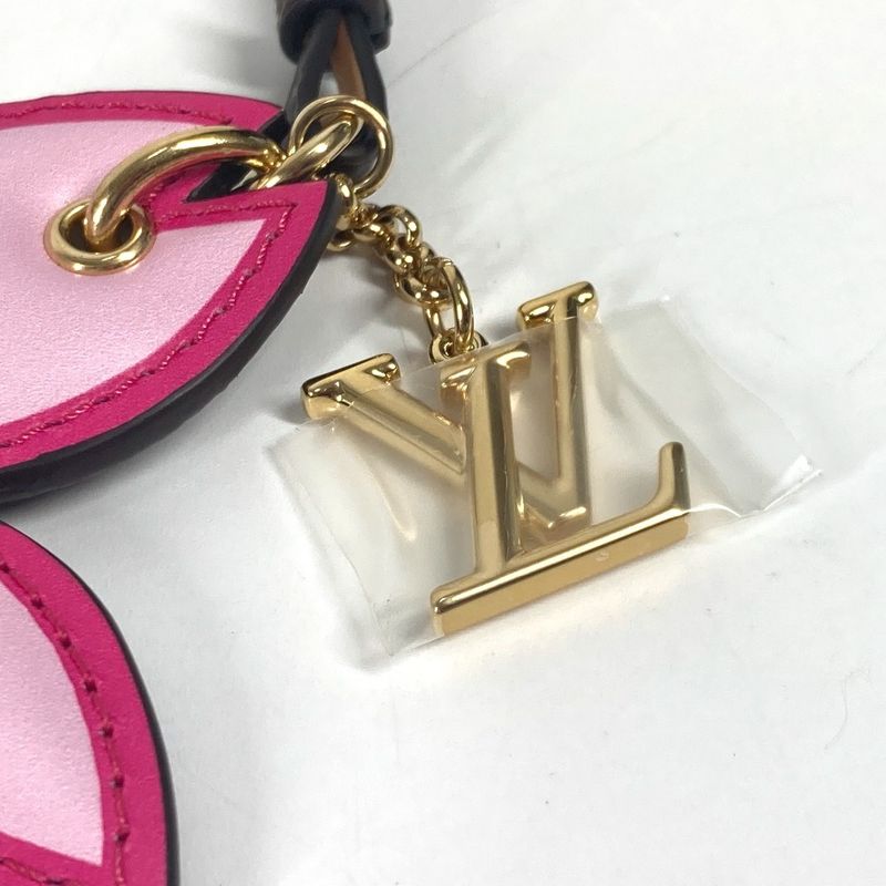 Louis Vuitton Bag Charm Cherry Blossom M02475 Monogram Canvas Brown