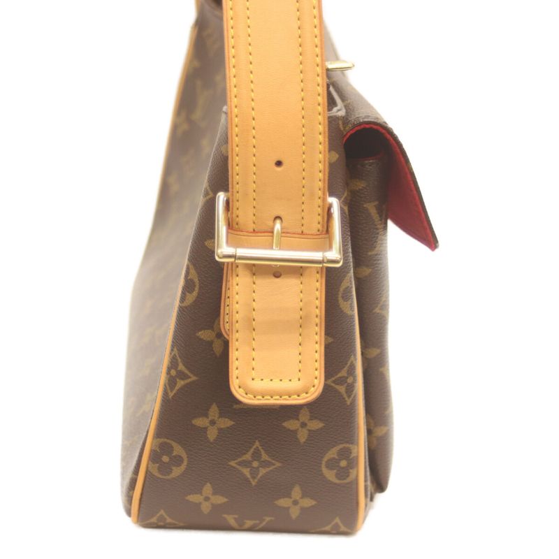 Louis Vuitton M51163 06 Monogram Vivacite GM Shoulder Bag Brown