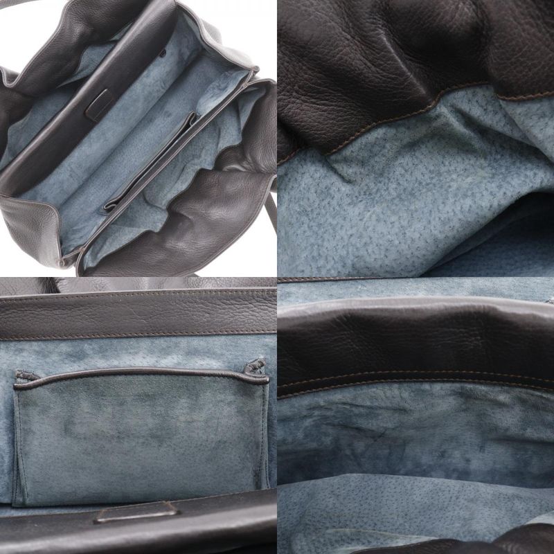 Bvlgari Twisted Calf Dark Brown Women's Tote Bag