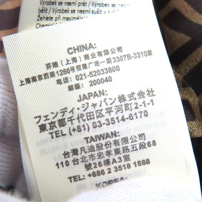 Fendi 2019 Fj0562 100% Cashmere Lining FF Logo And Zucca Pattern Logo Buttons