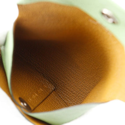 Hermes Bastia Chevre Green B Ladies Coin Case