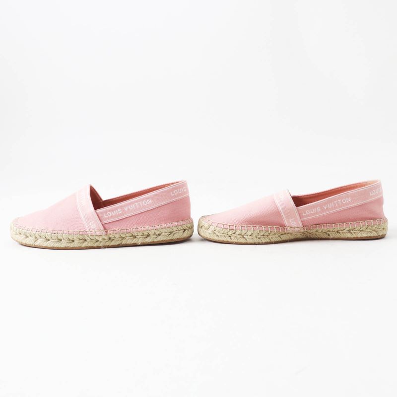 Louis Vuitton Croisseur Line Espadrille Flat Shoes/slip-ons Pink 35.5 Made In