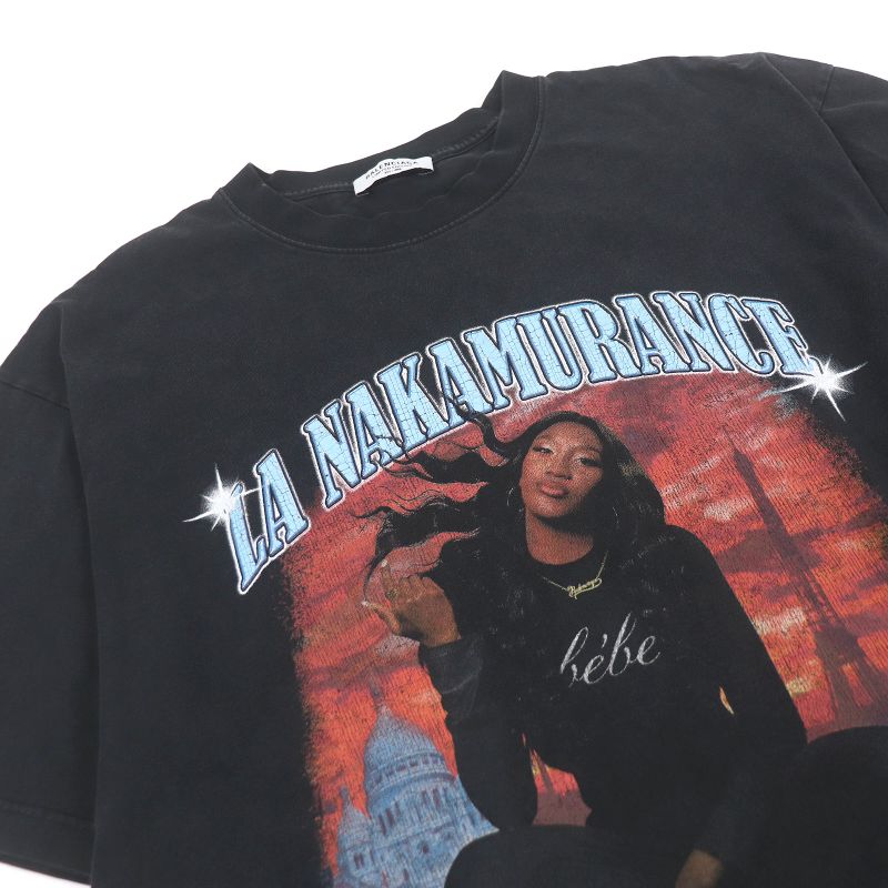 Balenciaga 22SS 641655 AYA Nakamura USED Graphic Photo Oversized Short Sleeve