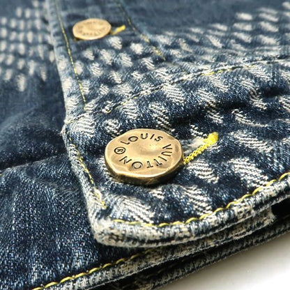 Louis Vuitton × NIGO Denim Jacket Hja10wuzc Giant Damier Waves Monogram #48
