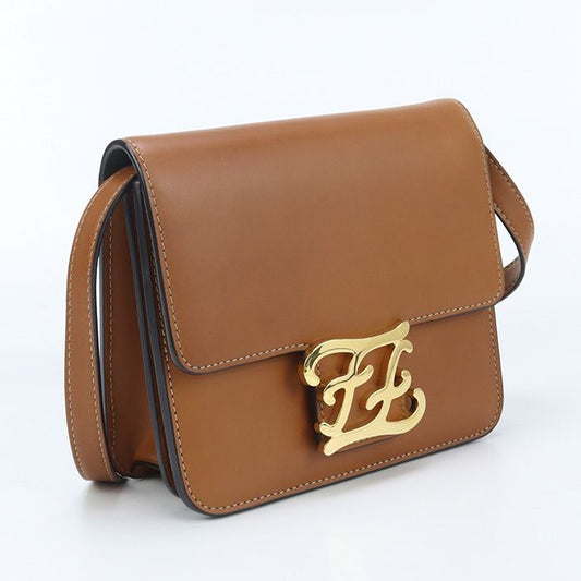 Fendi Shoulder Bag Carrigraffi Fe90591 Shoulder Bag Leather Shoulder Bag Women's