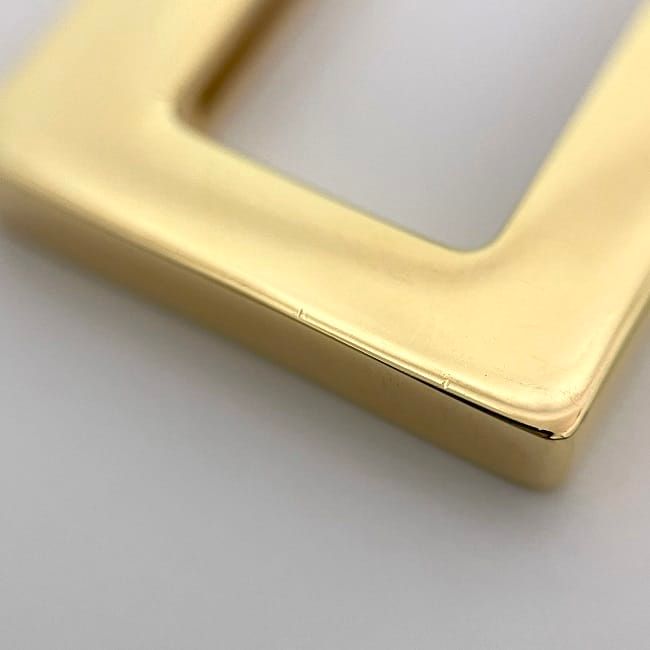 Prada Key Holder Gold Brown Black 1tl125 Never Used Excellent Condition