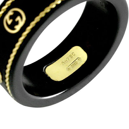 Gucci Ring Icon Black Gold