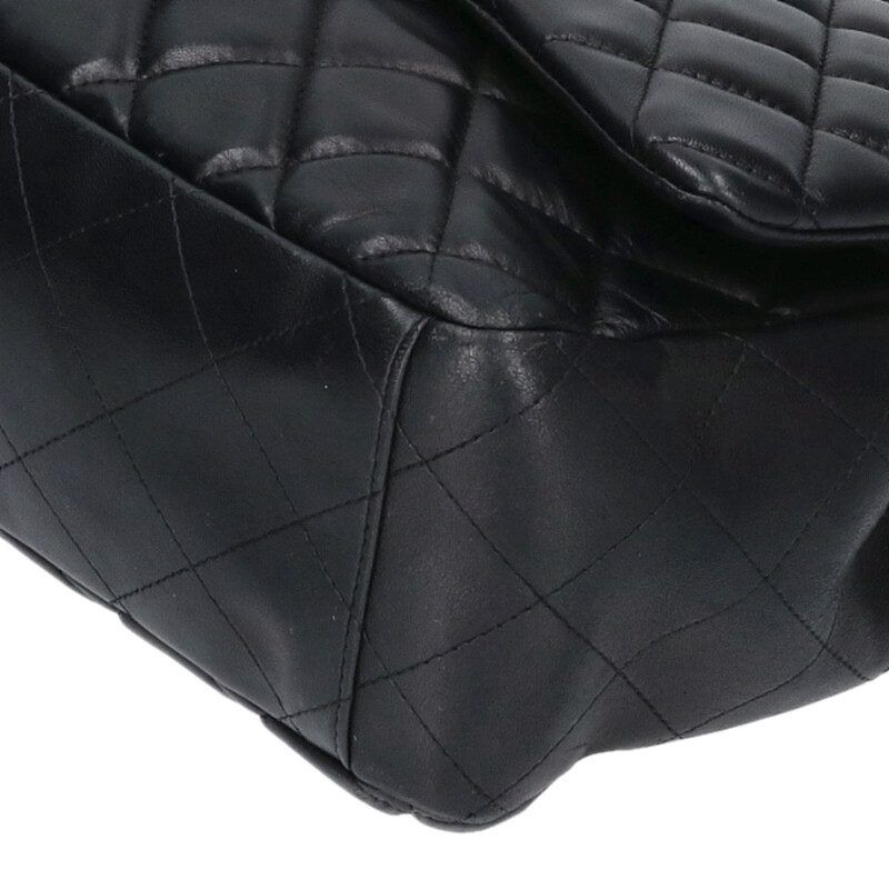 Chanel Deca Matelasse 34 Lambskin Single Flap Chain Shoulder Bag Women 34