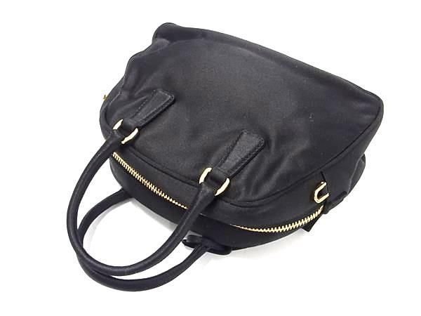 Prada Bl0444 Satin 2WAY Handbag Shoulder Crossbody Mini Bag Ladies