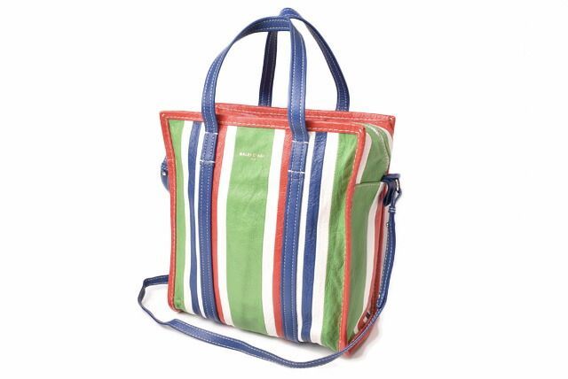 Balenciaga Handbag Shoulder Bag Balenciaga Bazar Shopper S 443096 Green Multi