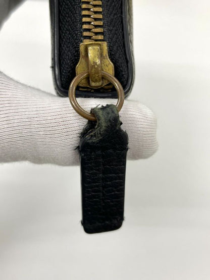 Gucci Animalier Bee Leather Zip Around Wallet Round Zipper Bee Long Wallet