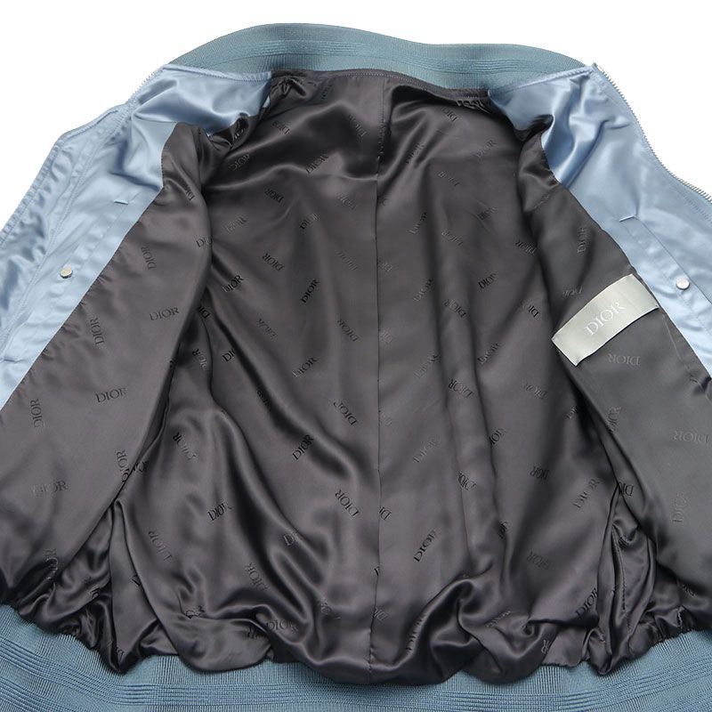 Dior Stussy Bomber Jacket Size 48 Blue