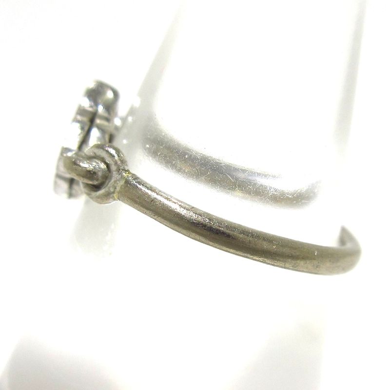 Cartier Ring 47 Hindu 18K White Gold X Diamonds 4P Diamonds