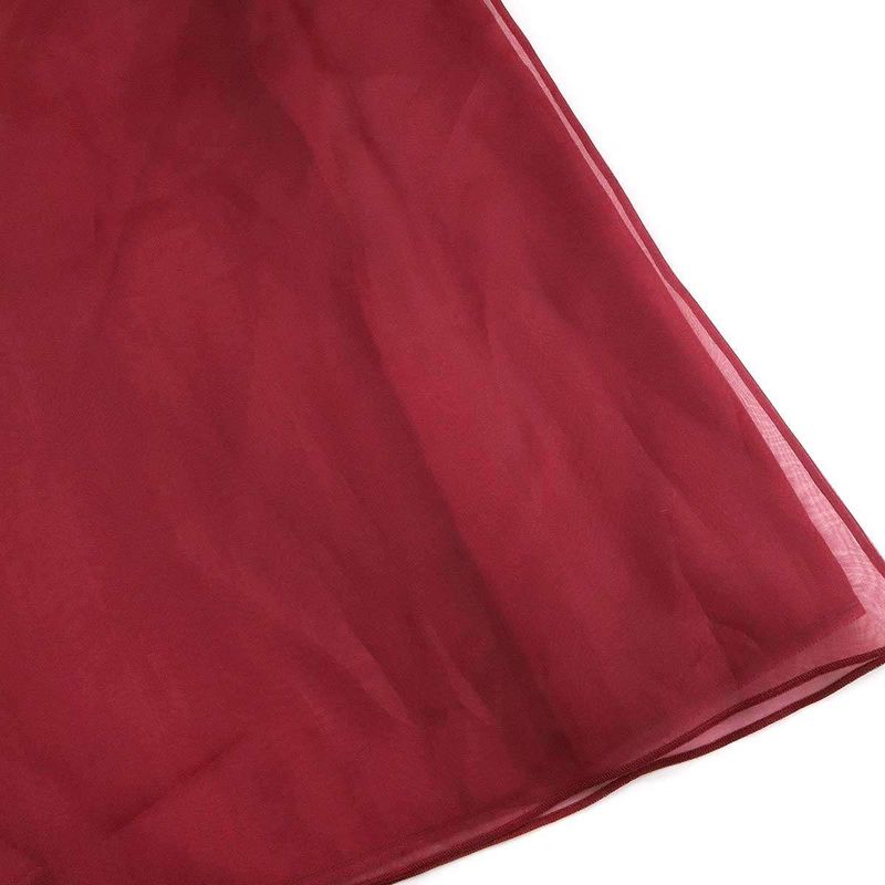 Prada 24ss Organza Midi Skirt P123j 1344 Red 36s
