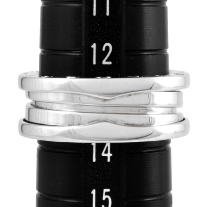 Bulgari Bvlgari B-zero1 2 Band Ring #54 18K White Gold 87g B-zero1