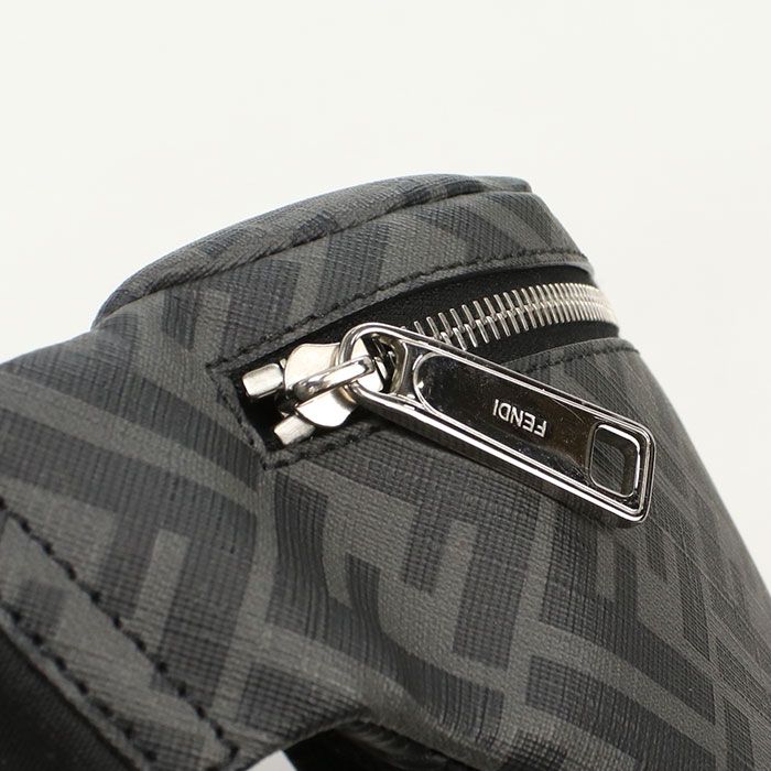 Fendi Belt Bag Diagonal 7va434 A9XS Body Bag PVC Leather Men