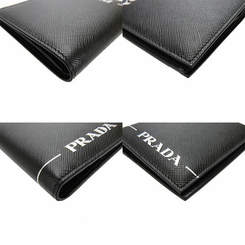 Prada Card Case 2mo004 Leather Black Nero Simple Logo Men Prada