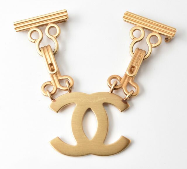 Chanel Brooch Chanel Pin Brooch Coco Mark Vintage Gold