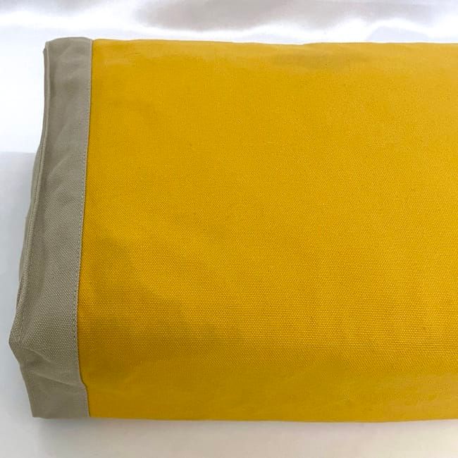 Hermes Clutch Bag Tapidocel Yellow Beige Excellent Condition Cotton