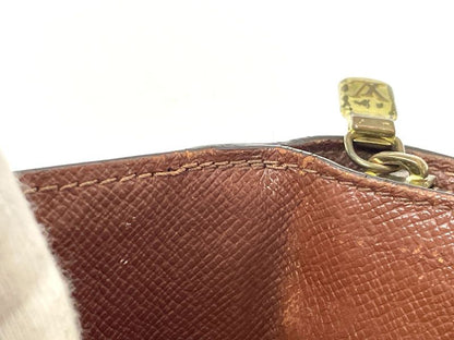 Louis Vuitton Monogram Compact Zip Fold Wallet M61667 Brown Made In France