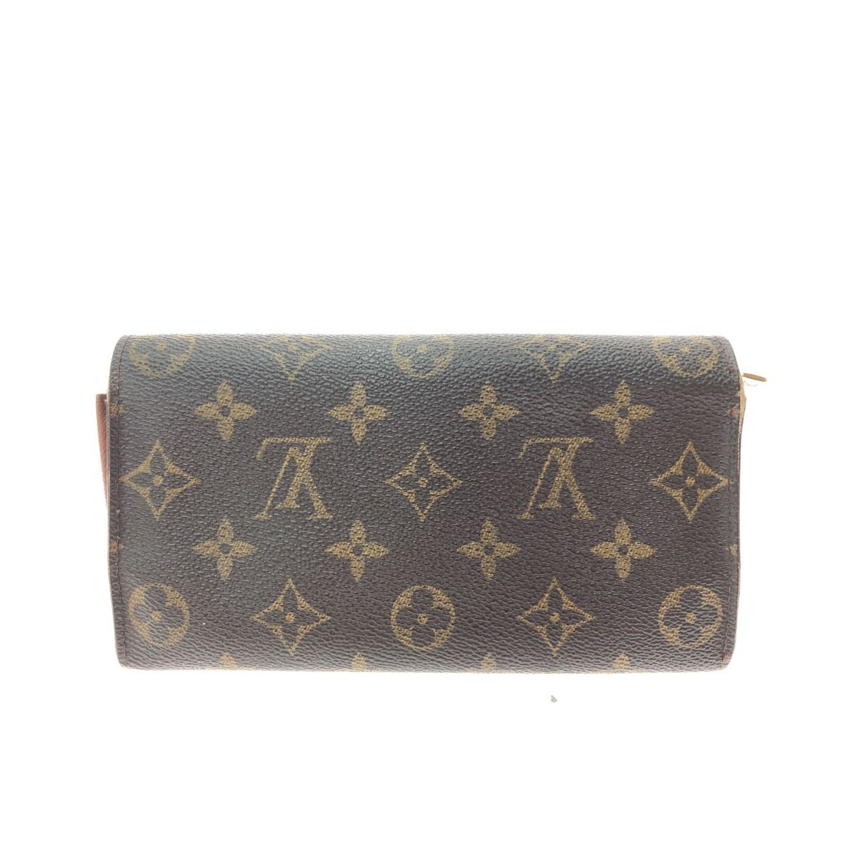 Louis Vuitton Unisex Long Wallet Monogram Pochette Portomone Credit M61725