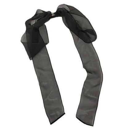Chanel Barrette Ribbon Black 25S