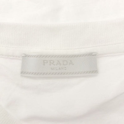 Prada 22ss Jersey Tee Cotton Jersey Crew Neck Tee Dna829 White L