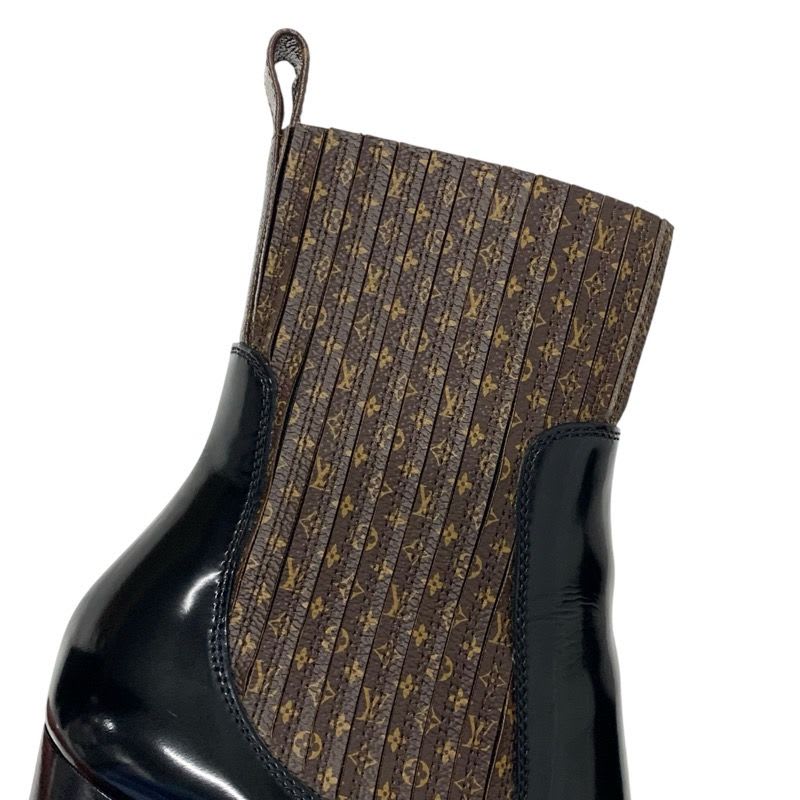 Louis Vuitton Star Trail Line Monogram Boots Short Shoes Leather Brown