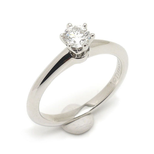 Tiffany & Co Set Diamond Ring Approx 9 Pt950 D0.35ct