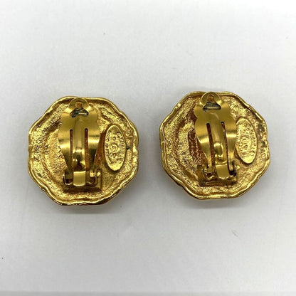 Chanel Earring Faux Pearl Gold Ladies